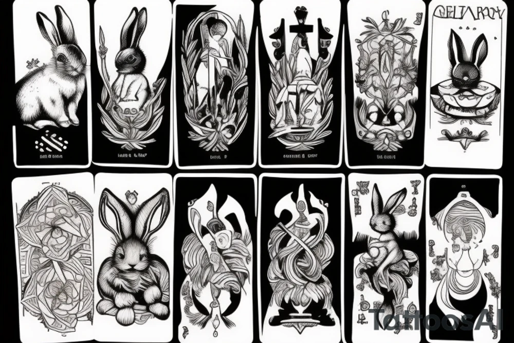 Bunny tarot tattoo idea