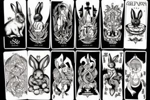 Bunny tarot tattoo idea