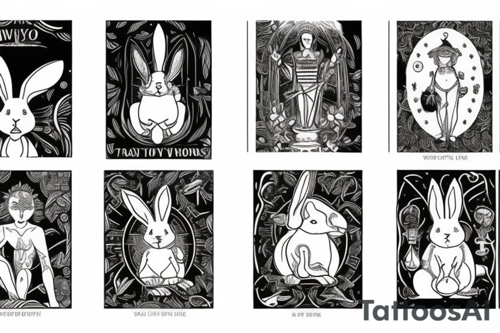 Bunny tarot tattoo idea