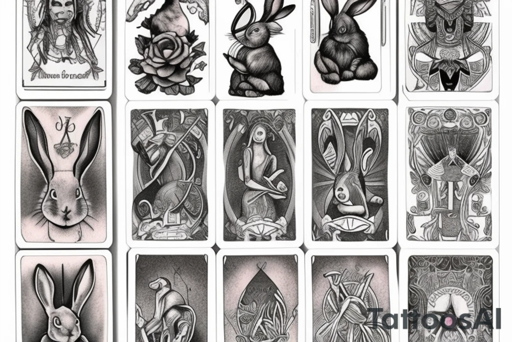 Bunny tarot tattoo idea
