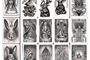 Bunny tarot tattoo idea