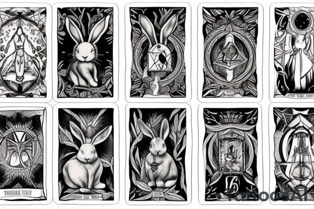 Bunny tarot tattoo idea