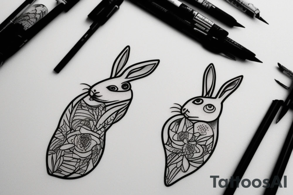 Bunny tattoo idea