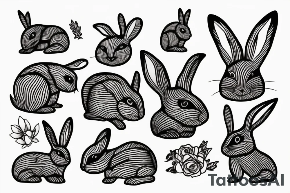 Rabbit tattoo idea