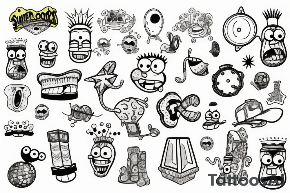 SpongeBob tattoo idea