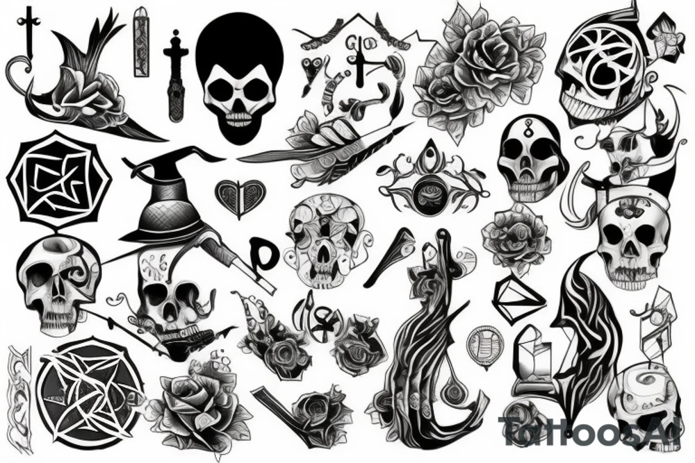 Necromancy tattoo idea