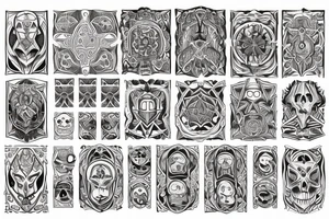 Necromancy Regal Stoic Vivid Pattern tattoo idea