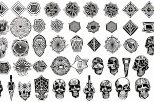 Necromancy Regal Stoic Vivid Pattern tattoo idea