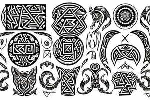 Necromancy Stoic Vivid Pattern Runic
Ornate tattoo idea