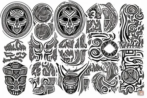 Necromancy Stoic Vivid Pattern Runic
Ornate tattoo idea