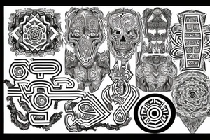 Necromancy Stoic Vivid Pattern Runic
Ornate tattoo idea