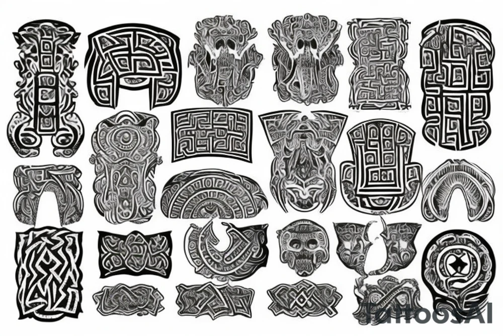 Necromancy Stoic Vivid Pattern Runic
Ornate tattoo idea