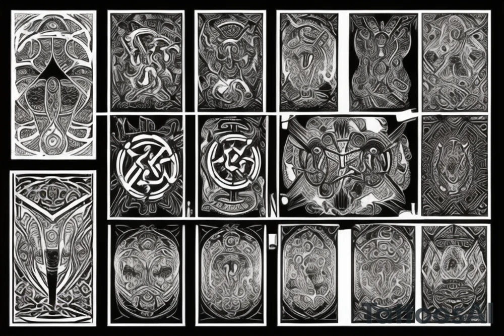 Necromancy Stoic Vivid Pattern Runic
Ornate tattoo idea