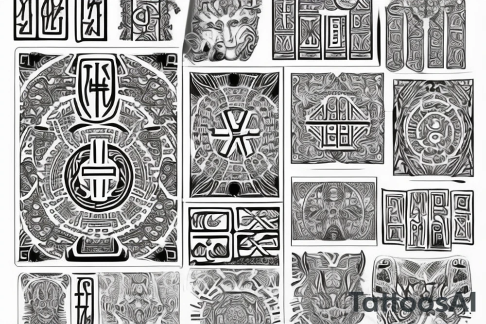Necromancy Stoic Vivid Pattern Runic
Ornate tattoo idea