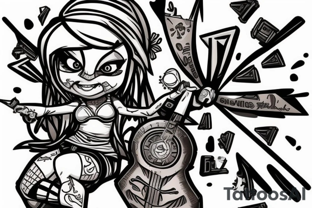 Tiny tina From Borderlands tattoo idea