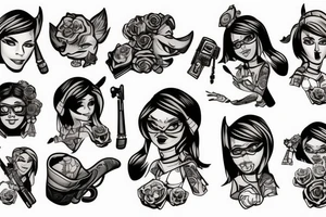 Tiny tina From Borderlands tattoo idea
