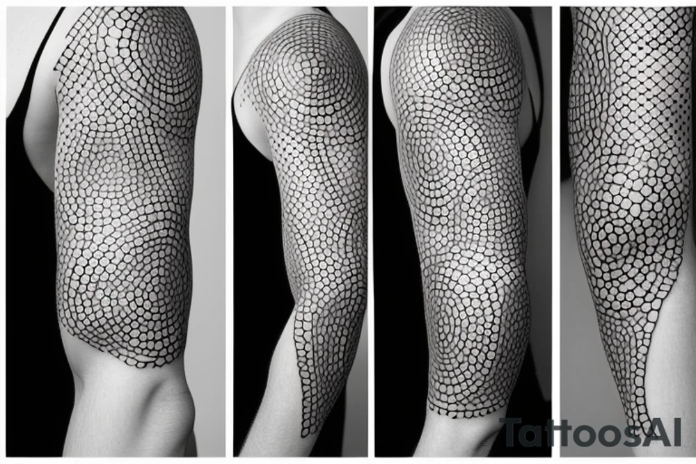Dotted circle tattoo sleeve tattoo idea