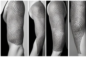 Dotted circle tattoo sleeve tattoo idea