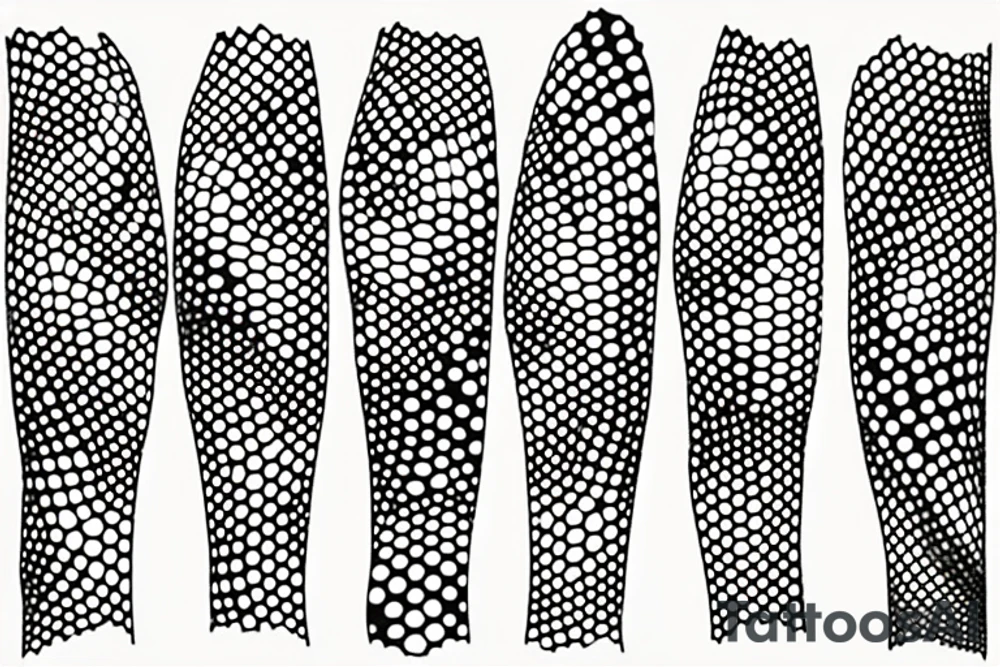 Abstract dots tattoo idea