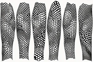 Abstract dots tattoo idea