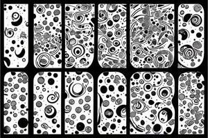 Abstract dots tattoo idea