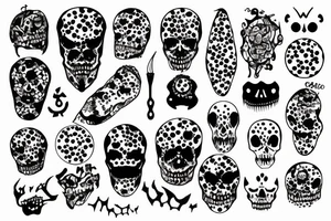 Scary dots tattoo idea