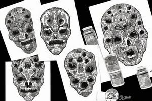 Scary dots tattoo idea