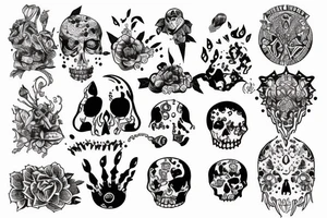 Acid holes tattoo idea
