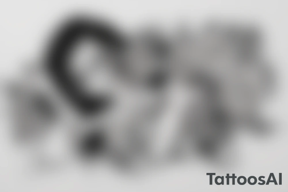 Girl sitting in bed tattoo idea