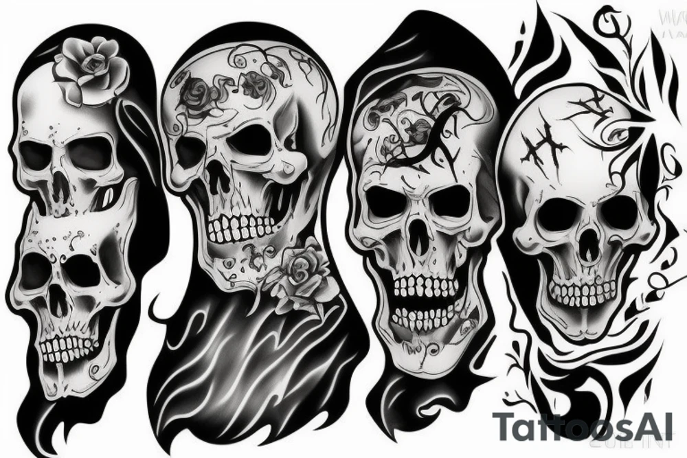 tattoo of grim reaper tattoo idea