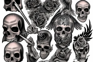 tattoo of grim reaper tattoo idea