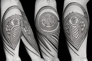 Stitching loose threads over the soul tattoo idea