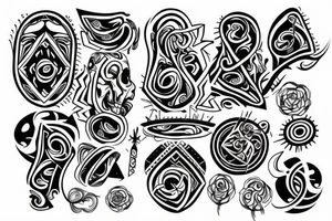 Stitching loose threads over the soul tattoo idea