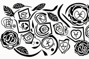 Stitching loose threads over the soul tattoo idea