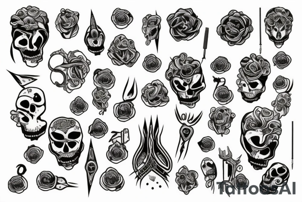Stitching loose threads over the soul tattoo idea