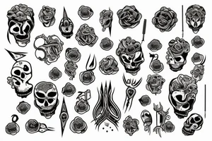 Stitching loose threads over the soul tattoo idea
