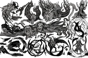 Norse mythology and the Heimdallr versus Loki duel tattoo idea
