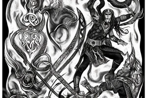 Norse mythology and the Heimdallr versus Loki duel tattoo idea