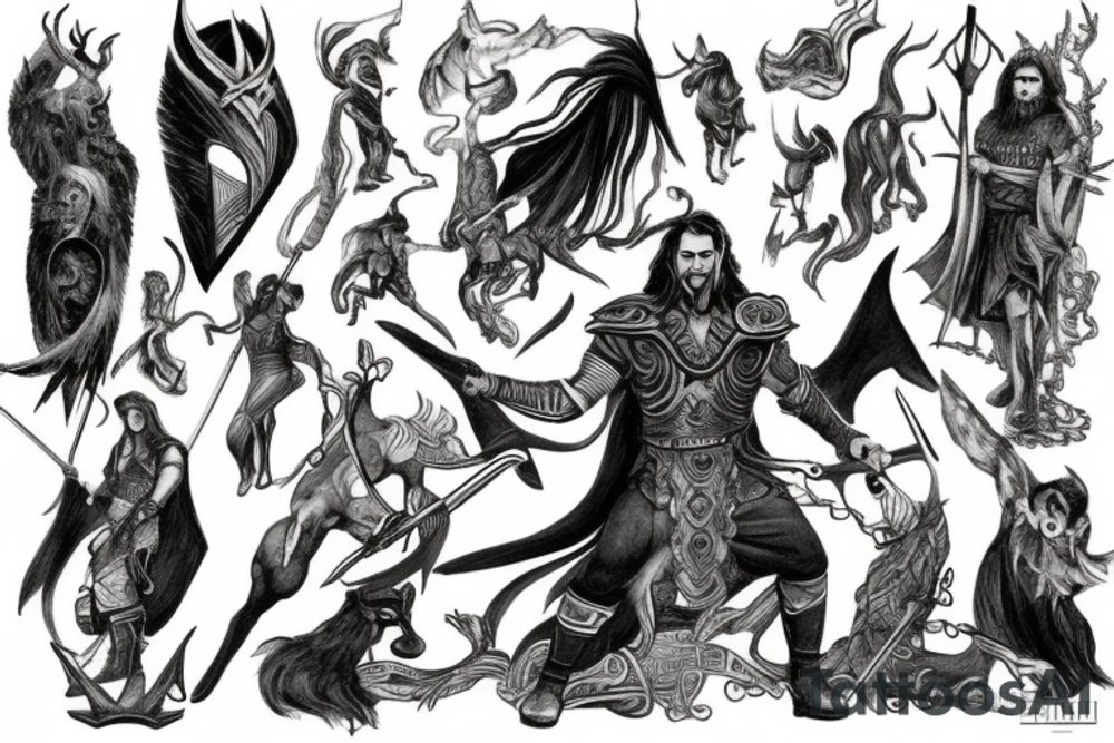 Norse mythology and the Heimdallr versus Loki duel tattoo idea