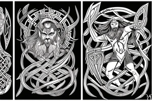 Norse mythology and the Heimdallr versus Loki duel tattoo idea