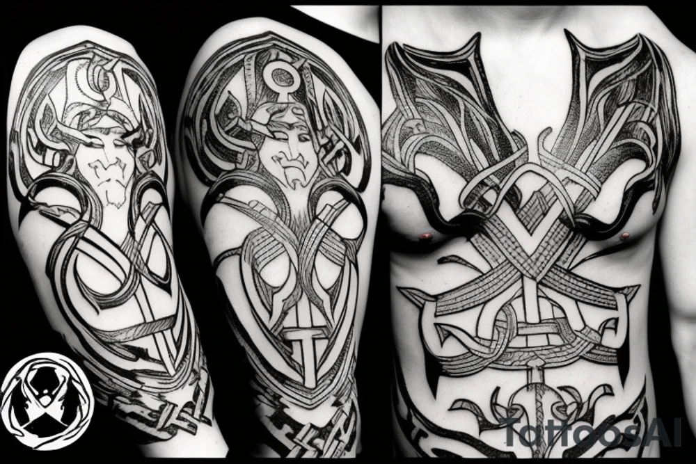 Norse mythology and the Heimdallr versus Loki duel tattoo idea
