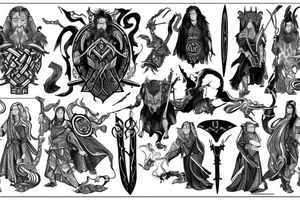 Norse mythology and the Heimdallr versus Loki duel tattoo idea