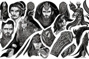 Norse mythology and the Heimdallr versus Loki duel tattoo idea