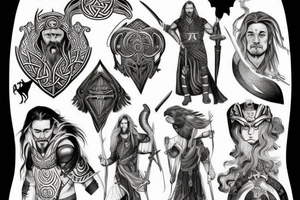 Norse mythology and the Heimdallr versus Loki duel tattoo idea