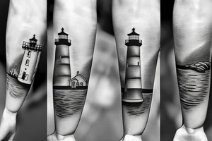 long beach island Barney Light House tattoo idea