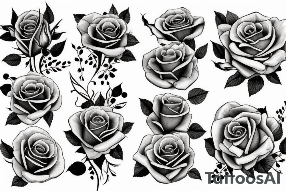 rose tattoo idea