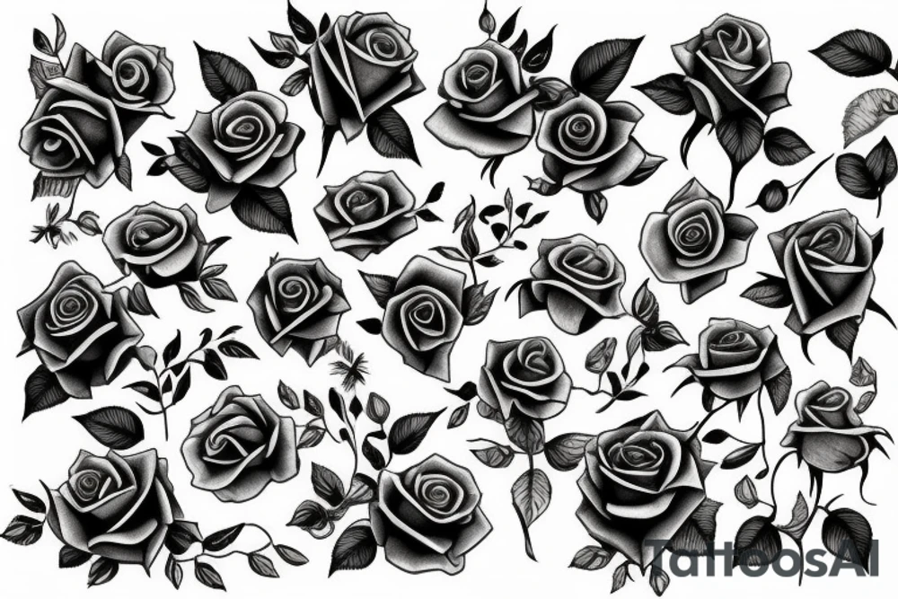 rose tattoo idea