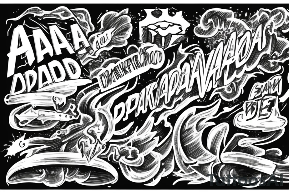 Tornado with the word Sparknado written in it tattoo idea