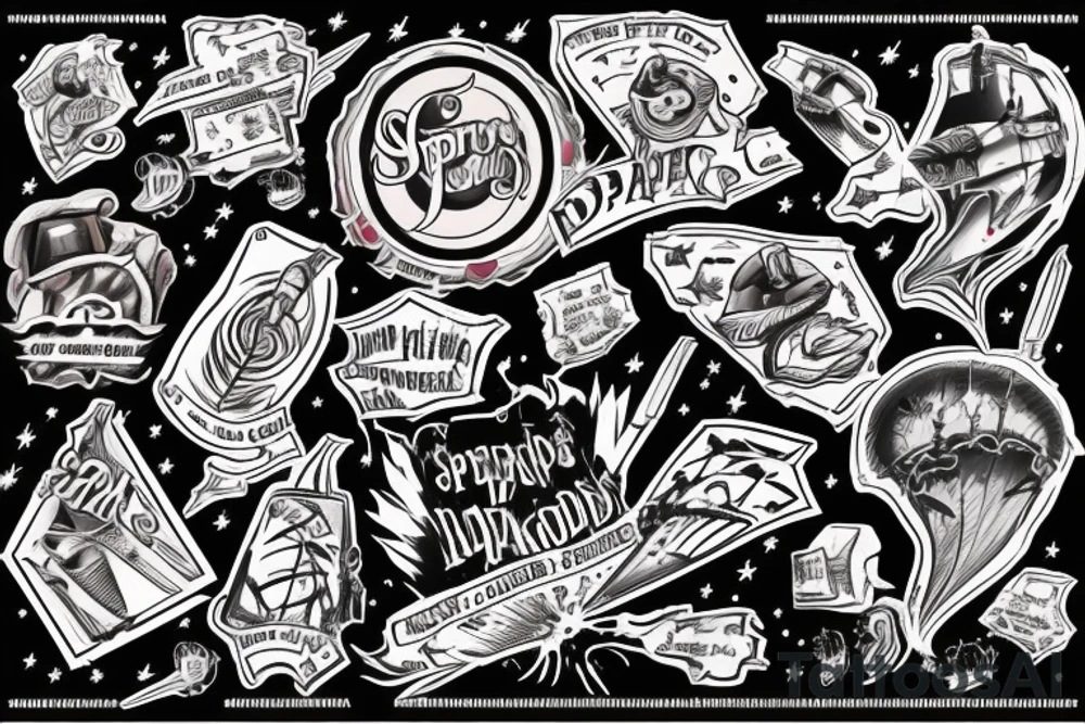 Tornado with the word Sparknado written in it tattoo idea