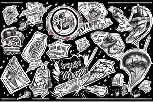 Tornado with the word Sparknado written in it tattoo idea